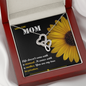 Double Hearts Necklace - Sunflower - Mom