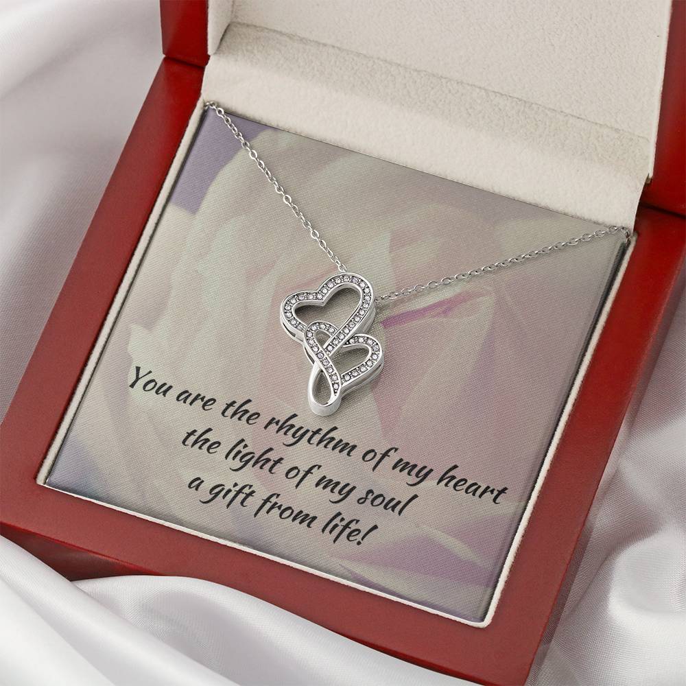 Double Hearts Necklace - Gift from Life - Partner/Soulmate