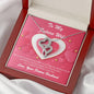 Double Hearts Necklace - Pink Delight - Future Wife