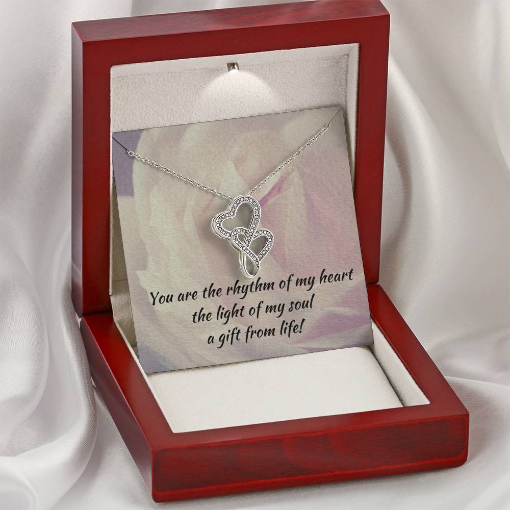 Double Hearts Necklace - Gift from Life - Partner/Soulmate