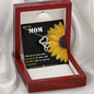 Double Hearts Necklace - Sunflower - Mom