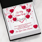 Scripted Love Necklace - Red Ribbons - Future Wife