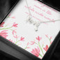Scripted Love Necklace - Pastel Pink Floral - Mom