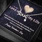 Scripted Love Necklace - Moon and Stars - Valentine