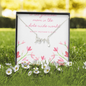 Scripted Love Necklace - Pastel Pink Floral - Mom