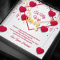Scripted Love Necklace - Red Ribbons - Wife