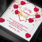 Scripted Love Necklace - Red Ribbons - Soulmate