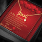 Scripted Love Necklace - Red Hearts - Girlfriend