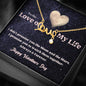 Scripted Love Necklace - Moon and Stars - Valentine