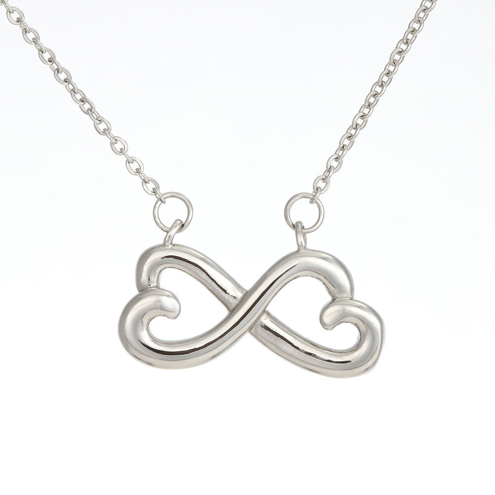 Infinity Hearts Necklace - Pink Delight - Wife