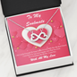 Infinity Hearts Necklace - Pink Delight - Soulmate