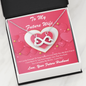 Infinity Hearts Necklace - Pink Delight - Future Wife