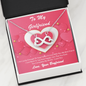 Infinity Hearts Necklace - Pink Delight - Girlfriend