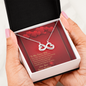 Infinity Hearts Necklace - Red Hearts - Future Wife