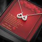 Infinity Hearts Necklace - Red Hearts - Future Wife