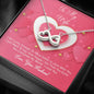 Infinity Hearts Necklace - Pink Delight - Wife
