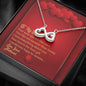 Infinity Hearts Necklace - Red Hearts - Wife