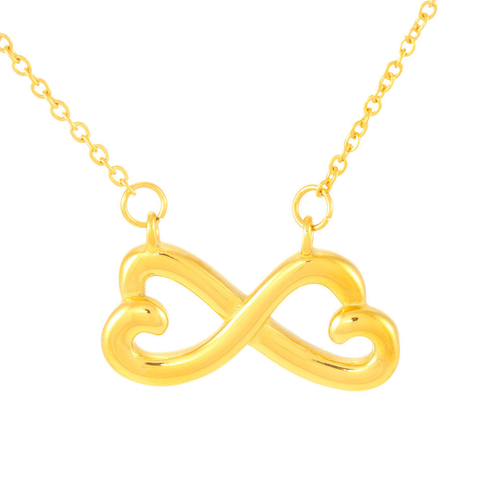 Infinity Hearts Necklace - Pink Delight - Wife