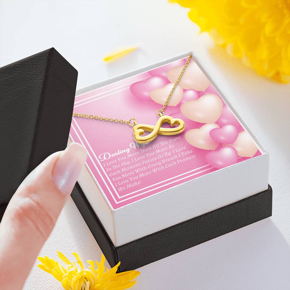 Infinity Hearts Necklace - Candy Hearts - Wife