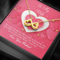 Infinity Hearts Necklace - Pink Delight - Wife