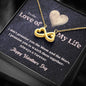 Infinity Hearts Necklace - Moon and Stars - Valentine