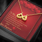 Infinity Hearts Necklace - Red Hearts - Girlfriend