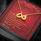 Infinity Hearts Necklace - Red Hearts - Soulmate