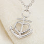 Anchor Necklace - Red Hearts - Girlfriend
