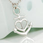 Anchor Necklace - Red Hearts - Soulmate