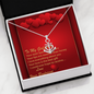Anchor Necklace - Red Hearts - Girlfriend