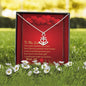 Anchor Necklace - Red Hearts - Soulmate