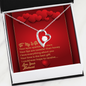 Forever Love Necklace - Red Hearts - Wife