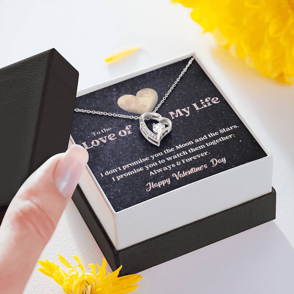 Forever Love Necklace - Moon and Stars - Valentine