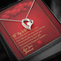 Forever Love Necklace - Red Hearts - Wife