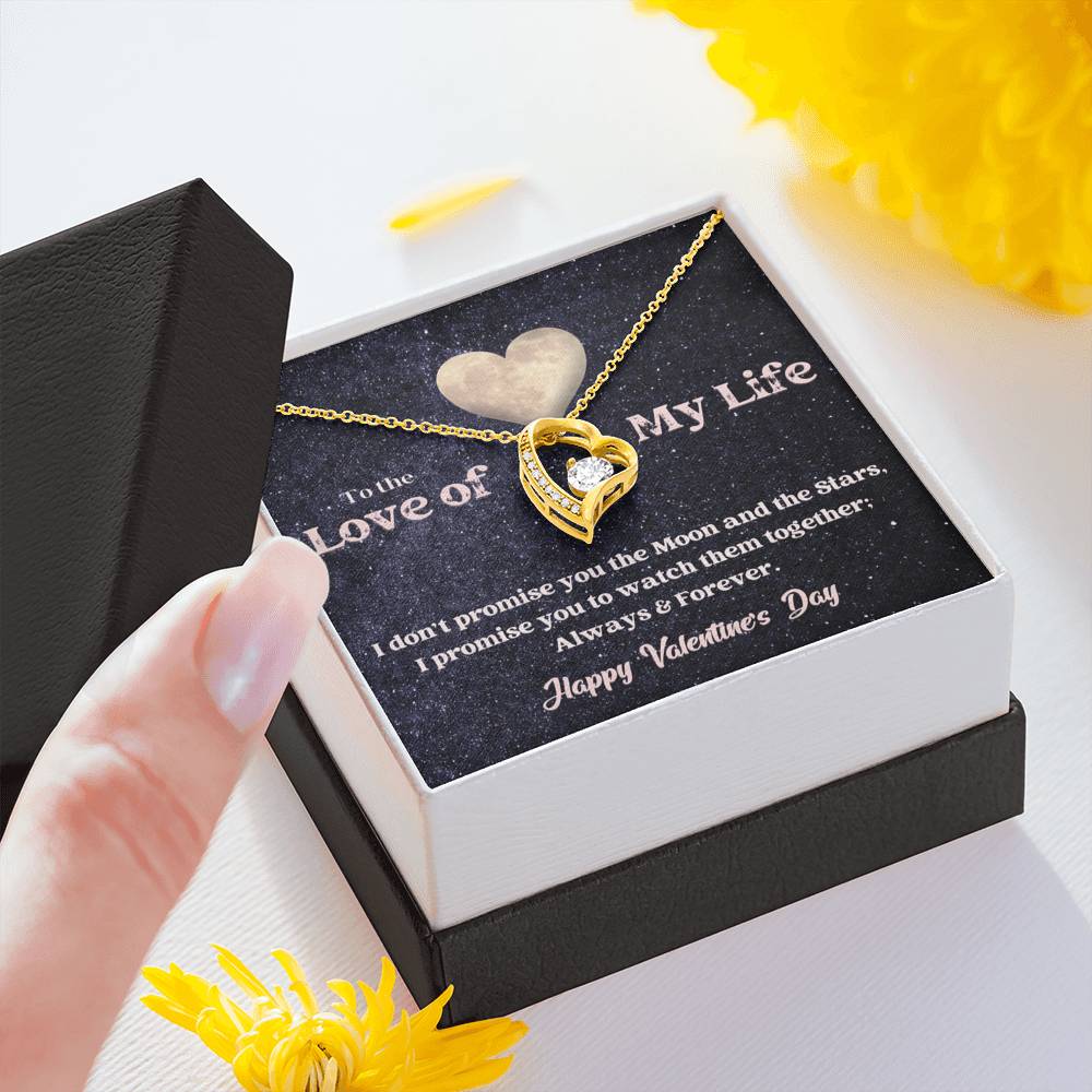 Forever Love Necklace - Moon and Stars - Valentine