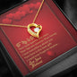 Forever Love Necklace - Red Hearts - Wife