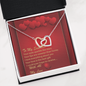 Interlocking Hearts Necklace - Red Hearts - Soulmate