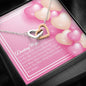 Interlocking Hearts Necklace - Candy Hearts - Wife