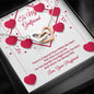 Interlocking Hearts Necklace - Red Ribbons - Girlfriend