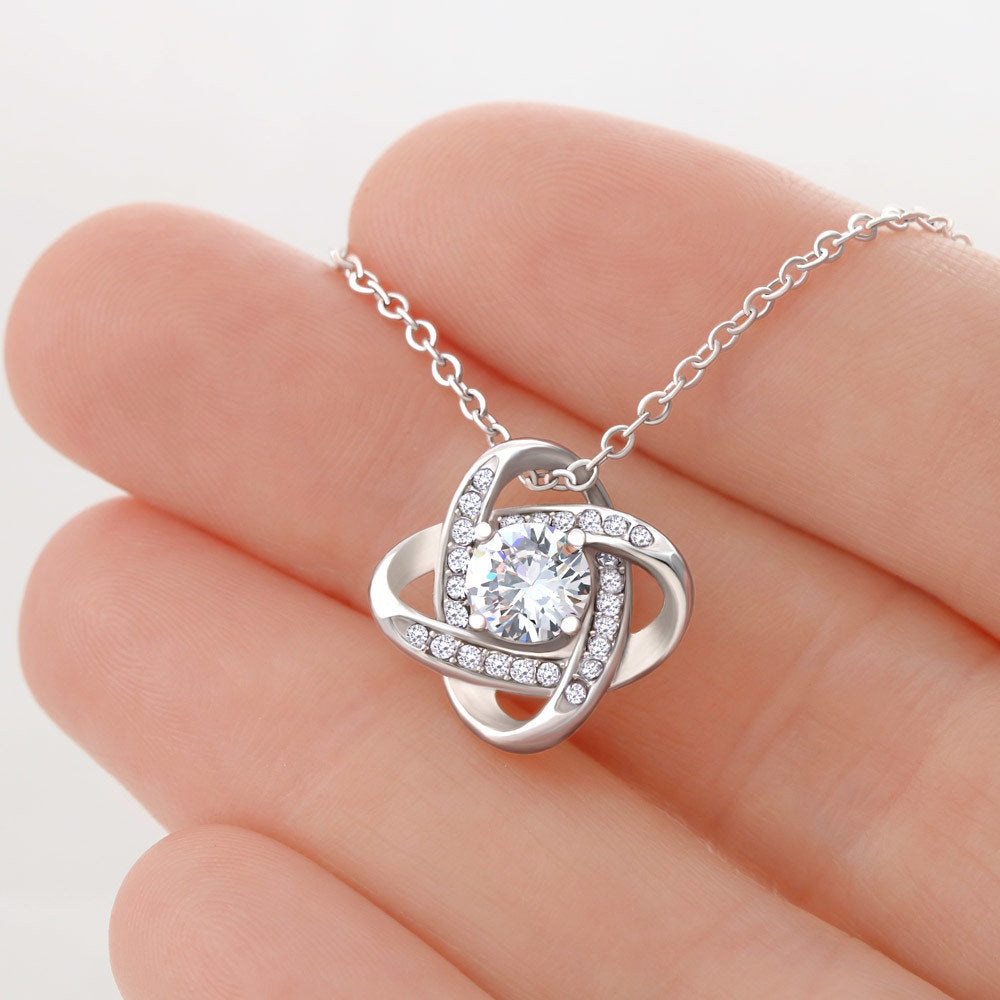 Love Knot Necklace - Glitter - Wife