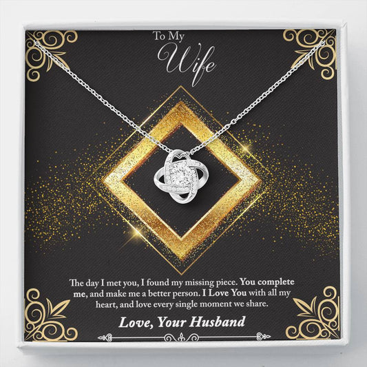 Love Knot Necklace - Glitter - Wife