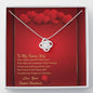 Love Knot Necklace - Red Hearts - Future WIfe