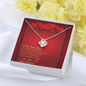 Love Knot Necklace - Red Hearts - Future WIfe