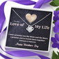 Love Knot Necklace - Moon and Stars - Valentine