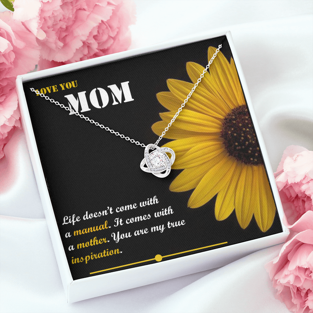 Love Knot Necklace - Sunflower - Mom