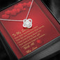Love Knot Necklace - Red Hearts - Soulmate