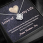 Love Knot Necklace - Moon and Stars - Valentine