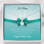 Alluring Beauty Necklace - Aqua Bow - Mom