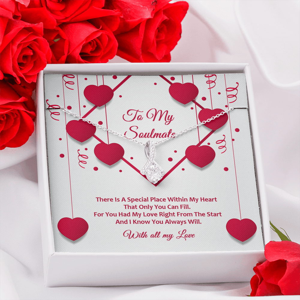 Alluring Beauty  Necklace - Red Ribbons - Soulmate