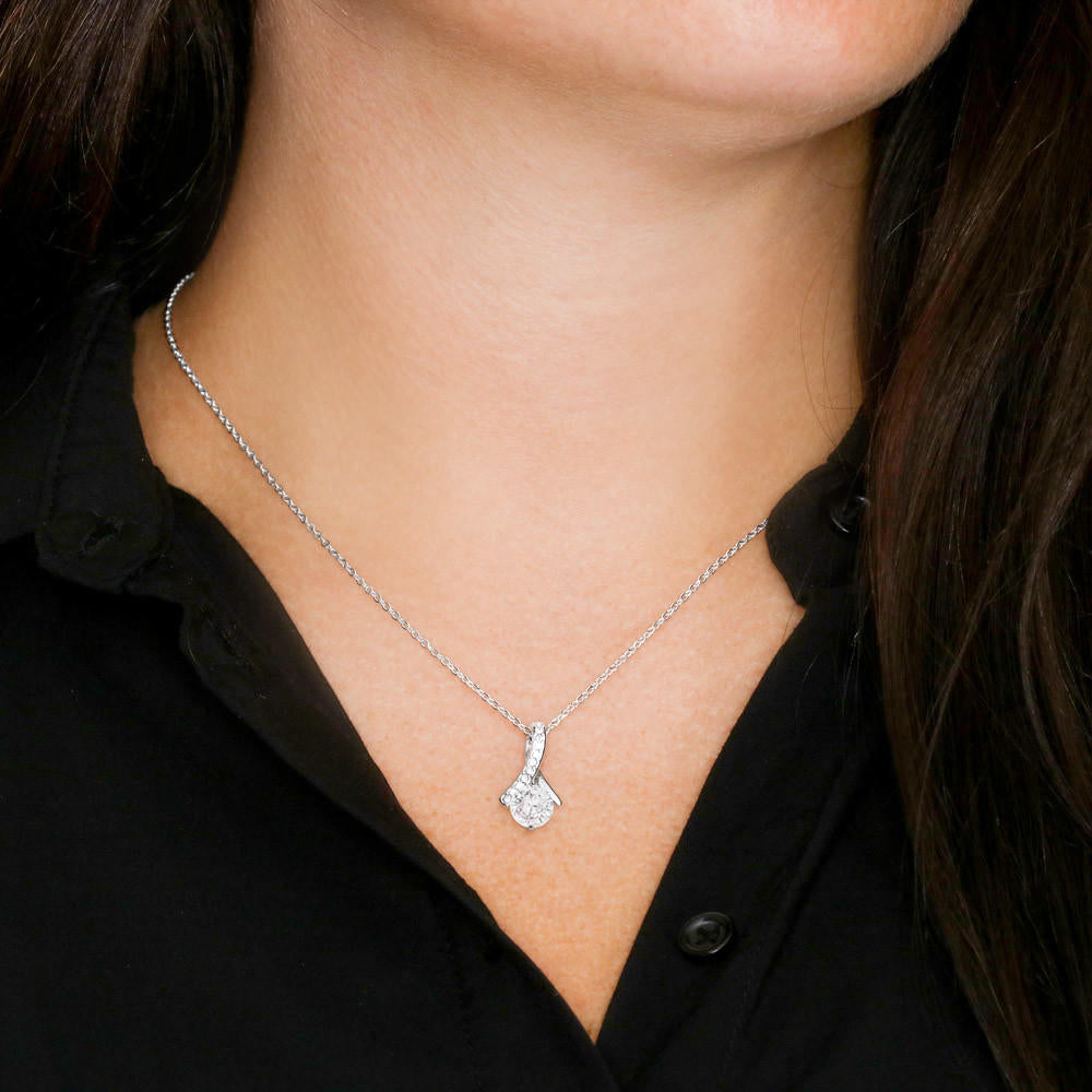 Alluring Beauty  Necklace - Red Ribbons - Soulmate